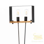 ONLI PIANTANA SUSAN LEGNO FASCIA METALLO 2xE27 5046/PT