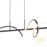 ONLI SOSPENSIONE TWIST NERA L.110 CM LED 30W 4000K 5061/SN