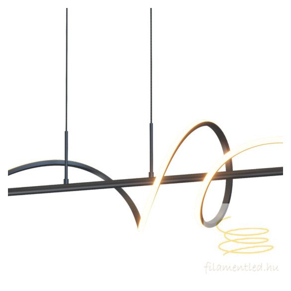 ONLI SOSPENSIONE TWIST NERA L.110 CM LED 30W 4000K 5061/SN