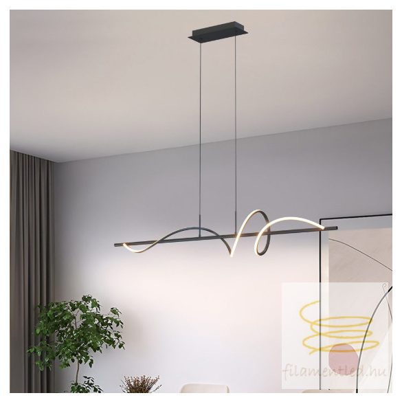 ONLI SOSPENSIONE TWIST NERA L.110 CM LED 30W 4000K 5061/SN