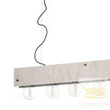 ONLI SOSPENSIONE ARGO LINEARE 6xE27 COL. CEMENTO 5064/SC