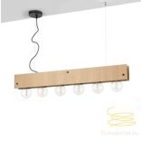 ONLI SOSPENSIONE ARGO LINEARE 6xE27 COL. LEGNO 5064/SL