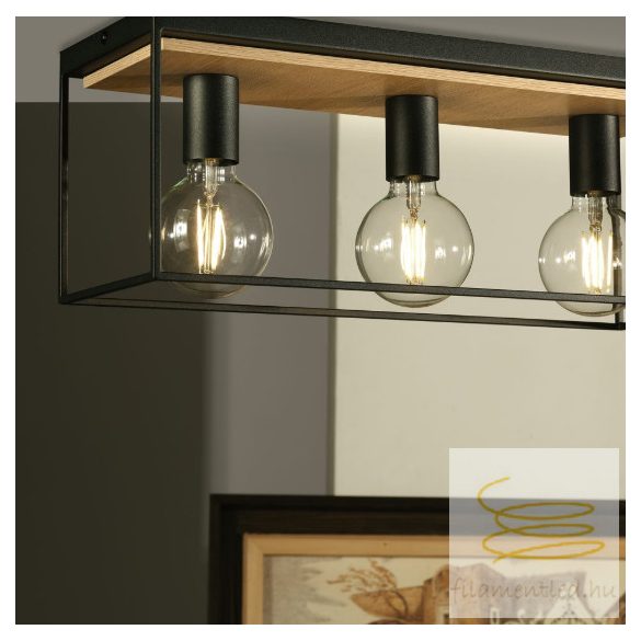 ONLI PLAFONIERA PEPE LEGNO/NERO 3 LUCI 5065/PL3