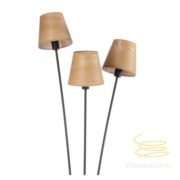 ONLI PIANTANA ASIA NERO/LEGNO 3 LUCI 5067/PT3