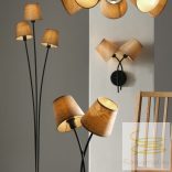 ONLI PIANTANA ASIA NERO/LEGNO 3 LUCI 5067/PT3