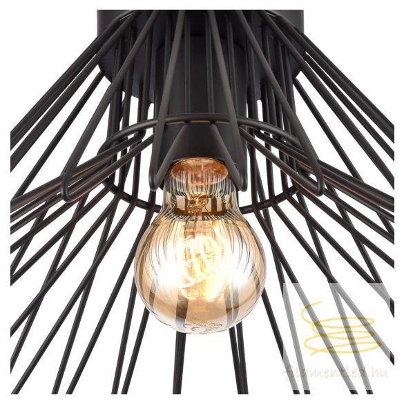 ONLI PLAFONIERA DUCCIO NERA DIAM. 30 CM 5069/PLP