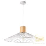 ONLI SOSPENSIONE FILOMENA BIANCO/LEGNO D.60 CM (ing) 5071/SB