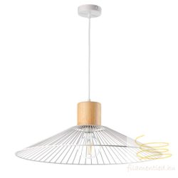 ONLI SOSPENSIONE FILOMENA BIANCO/LEGNO D.60 CM (ing) 5071/SB