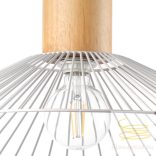 ONLI SOSPENSIONE FILOMENA BIANCO/LEGNO D.60 CM (ing) 5071/SB