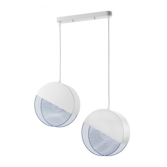 ONLI SOSPENSIONE ROLLO 2 LUCI BIANCO/AZZURRO 5079/S2