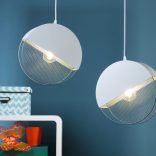 ONLI SOSPENSIONE ROLLO 2 LUCI BIANCO/AZZURRO 5079/S2
