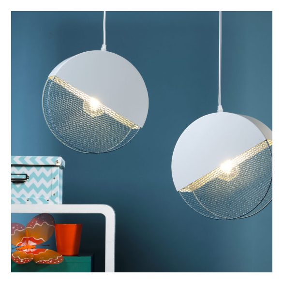 ONLI SOSPENSIONE ROLLO 2 LUCI BIANCO/AZZURRO 5079/S2