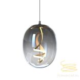 ONLI SOSPENSIONE LILLY VETRO FUME' LED 12W 4000K  5080/SF