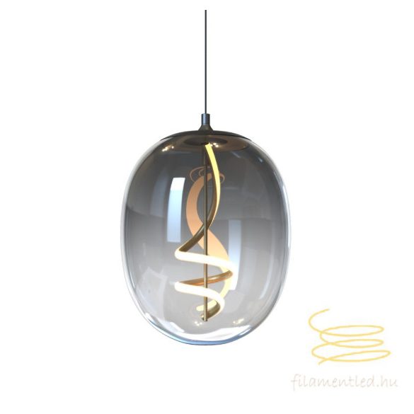 ONLI SOSPENSIONE LILLY VETRO FUME' LED 12W 4000K  5080/SF