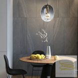 ONLI SOSPENSIONE LILLY VETRO FUME' LED 12W 4000K  5080/SF