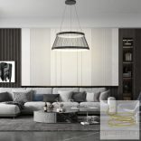 ONLI SOSPENSIONE MATE NERA DIAM. 80 CM LED 55W 4000K 5082/SG