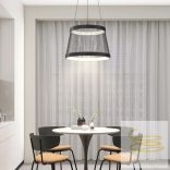 ONLI SOSPENSIONE MATE NERA DIAM. 50 CM LED 37W 4000K 5082/SM