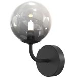 ONLI APPLIQUE PALOMA 1xG9 COL.NERO VETRO FUME' 5084/AP1N