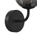 ONLI APPLIQUE PALOMA 1xG9 COL.NERO VETRO FUME' 5084/AP1N