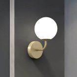 ONLI APPLIQUE PALOMA 1xG9 COL.ORO VETRI BIANCHI 5084/AP1ORO