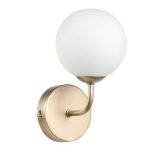 ONLI APPLIQUE PALOMA 1xG9 COL.ORO VETRI BIANCHI 5084/AP1ORO