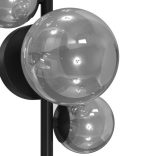 ONLI APPLIQUE PALOMA 3xG9 COL.NERO VETRI FUME' 5084/APN