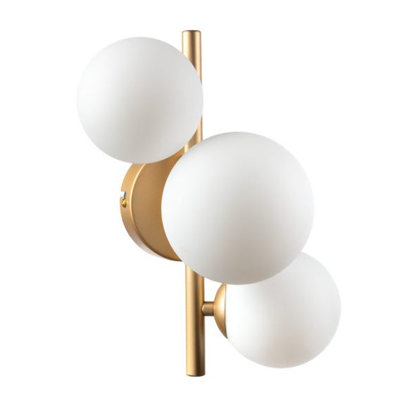 ONLI APPLIQUE PALOMA 3xG9 COL.ORO VETRI BIANCHI 5084/APORO