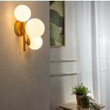 ONLI APPLIQUE PALOMA 3xG9 COL.ORO VETRI BIANCHI 5084/APORO