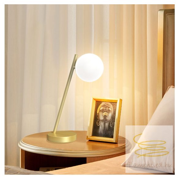 ONLI LUMETTO PALOMA 1xG9 COL.ORO VETRO BIANCO 5084/LORO