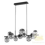 ONLI SOSPENSIONE PALOMA 10xG9 COL.NERO VETRI FUME' 5084/SN