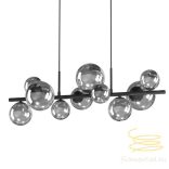 ONLI SOSPENSIONE PALOMA 10xG9 COL.NERO VETRI FUME' 5084/SN