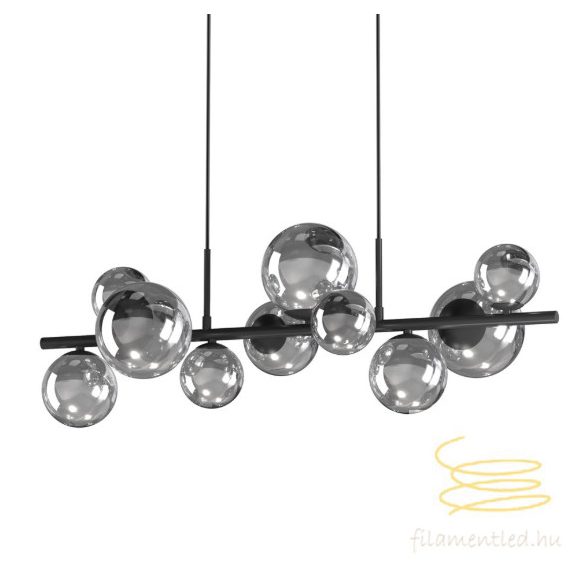 ONLI SOSPENSIONE PALOMA 10xG9 COL.NERO VETRI FUME' 5084/SN