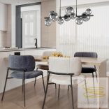 ONLI SOSPENSIONE PALOMA 10xG9 COL.NERO VETRI FUME' 5084/SN