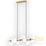 ONLI SOSPENSIONE PALOMA 10xG9 COL.ORO VETRI BIANCHI 5084/SORO