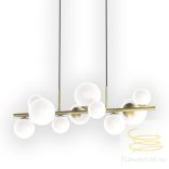 ONLI SOSPENSIONE PALOMA 10xG9 COL.ORO VETRI BIANCHI 5084/SORO