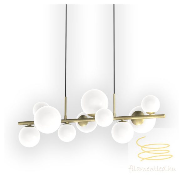 ONLI SOSPENSIONE PALOMA 10xG9 COL.ORO VETRI BIANCHI 5084/SORO