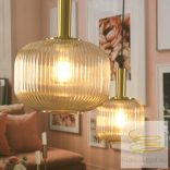 ONLI SOSPENSIONE DOROTY 1 LUCI D. 30 CM COL. AMBRA 5900/SMA