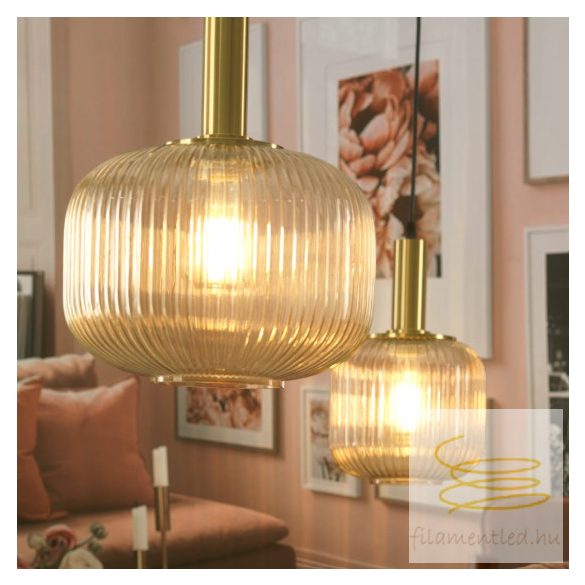 ONLI SOSPENSIONE DOROTY 1 LUCI D. 30 CM COL. AMBRA 5900/SMA