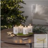 Startrading LED Pillar Candle 4 pack Flamme Advent 060-40