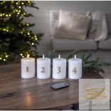 Startrading LED Pillar Candle 4 pack Flamme Advent 060-40