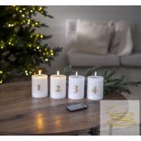 Startrading LED Pillar Candle 4 pack Flamme Advent 060-40