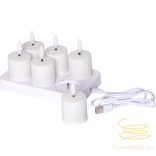 Startrading LED Candle 6 Pack Flamme Charge 061-02