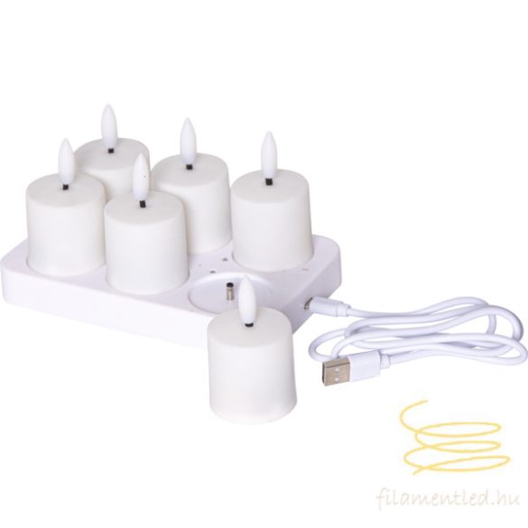 Startrading LED Candle 6 Pack Flamme Charge 061-02