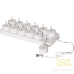 Startrading LED Tealight 12 pack Flamme Charge 061-05