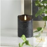 Startrading LED Pillar Candle Flamme Rustic 061-16-1