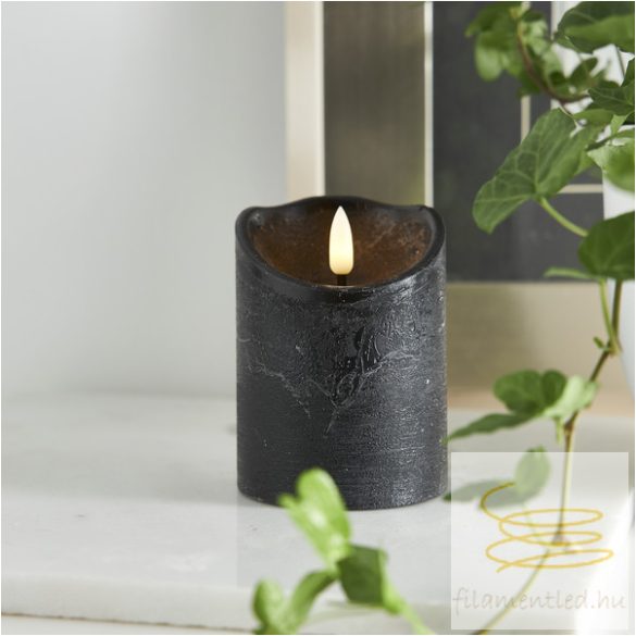 Startrading LED Pillar Candle Flamme Rustic 061-16-1