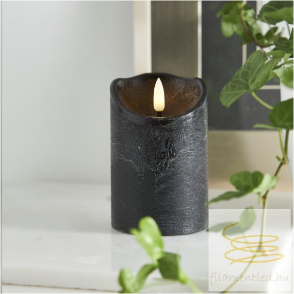 Startrading LED Pillar Candle Flamme Rustic 061-17-1