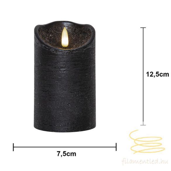 Startrading LED Pillar Candle Flamme Rustic 061-17-1