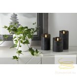 Startrading LED Pillar Candle Flamme Rustic 061-17-1