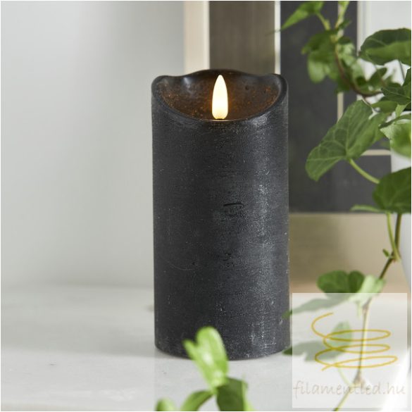 Startrading LED Pillar Candle Flamme Rustic 061-18-1
